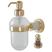 Boheme 10912-V-G Murano Gold Дозатор для жидкого мыла, золото/фиолетовый Boheme 10912-V-G Murano Gold Дозатор для жидкого мыла, золото/фиолетовый