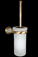 Boheme 10913-CRST-BR Murano Crystal Bronze Ершик для унитаза настенный, стекло, бронза купить  в интернет-магазине Сквирел