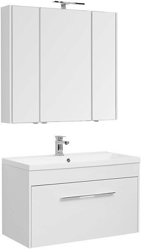 Aquanet 00287677 Августа Комплект мебели для ванной комнаты, белый купить  в интернет-магазине Сквирел