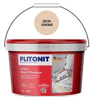 Plitonit COLORIT Premium светло-бежевая, 2 кг Цементная затирка