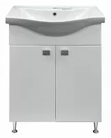 Loranto CS00079242 София Тумба с раковиной, напольная, 60х46 см, белая купить  в интернет-магазине Сквирел