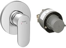 Hansgrohe 72648000 Rebris S Смеситель для душа (внешняя и скрытая часть), хром