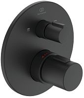 Ideal Standard A5814XG Ceratherm T100 Смеситель для ванны/душа термостатический, индивидуальный, Silk Black (черный шелк)