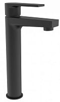 Creavit SR6500S Sharp Смеситель для раковины, высокий, черный матовый