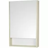 Акватон 1A252102SDB20 Сканди Зеркальный шкаф 55х85 см, белый/дуб верона купить  в интернет-магазине Сквирел