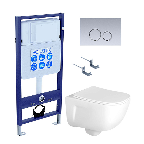 Aquatek Дива SET AQUATEK ДИВА-019 4в1 Инсталляция с подвесным унитазом