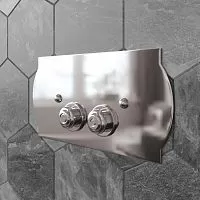 TW collection TW300.1cr TW 300.1, клавиша смыва для бачков Geberit UP320/720, 33*2,5*h17, установка со смещением вправо 14мм, материал латунь, цвет хром