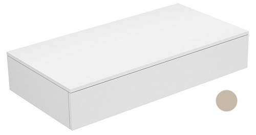 Keuco 31750750000 Edition 400 Тумба боковая 105х53.5 см, белый/стекло матовое кашемир купить недорого в интернет-магазине Сквирел