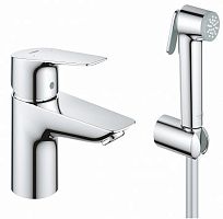 Смеситель для раковины Grohe BauEdge 23757001 с гигиеническим душем