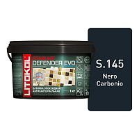 LITOKOL Starlike EVO S145(1кг) Defender NERO CARBONIO Эпоксидная затирка