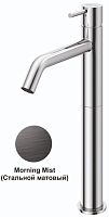 Cezares LEAF-LC2-L-MM Смеситель для накладной раковины однорычажный, с донным клапаном, исполнение Morning Mist Cezares LEAF-LC2-L-MM Смеситель для накладной раковины однорычажный, с донным клапаном, исполнение Morning Mist