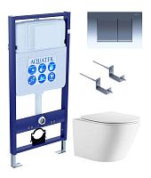 Aquatek Либерти SET AQUATEK ЛИБЕРТИ-010 4в1 Комплект: Унитаз, Инсталляция, Кнопка смыва