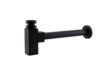 BelBagno BB-SMQ2-NERO Сифон для раковины, чёрный