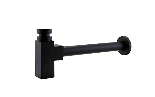 BelBagno BB-SMQ2-NERO Сифон для раковины, чёрный BelBagno BB-SMQ2-NERO Сифон для раковины, чёрный