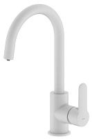 IDDIS, CUBWTFJi05 Cuba Смеситель для кухни, с каналом для фильтрованной воды, белый матовый