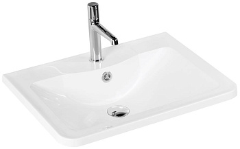 BelBagno BB600/455-LV-MR-ALR Раковина из литьевого мрамора 60х45.5 см, белая