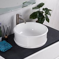 BelBagno BB1383 Раковина накладная керамическая 45 см, белая