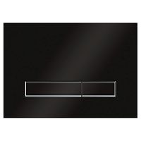 KKPol SPP/107/0/K (350/PPC/101-00-00) Vitrum Grande V1 Смывная клавиша для инсталляции, черный глянец