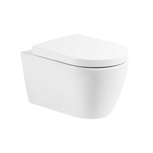 BelBagno BB105CHR/BB865SC Marino Унитаз подвесной безободковый, крышка BB865SC с микролифтом BelBagno BB105CHR/BB865SC Marino Унитаз подвесной безободковый, крышка BB865SC с микролифтом