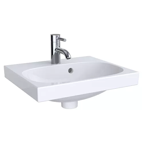 Geberit 500.636.01.2 Acanto Раковина с отверстием 45х38 см, белая
