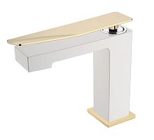 Смеситель для умывальника Boheme Q 141-WG.2 WhiteGold.2