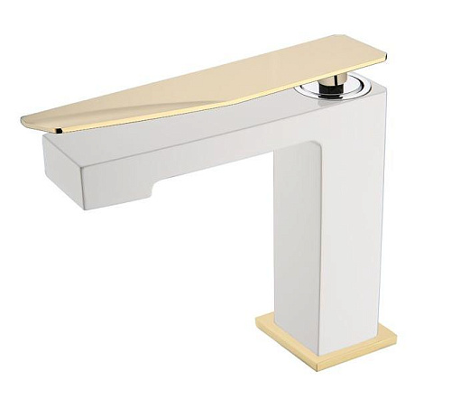 Смеситель для умывальника Boheme Q 141-WG.2 WhiteGold.2