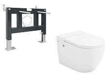 Abber BEQUEM AC1108P-AC0101P Инсталляция с подвесным унитазом