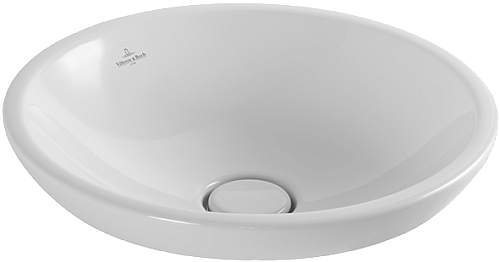 Villeroy & Boch 411401R1 Loop&Friends Раковина полувстраиваемая 43х43 см, альпийский белый CeramicPlus