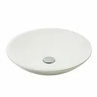 Migliore 31566 Arena Раковина накладная D46 см, белый глянец/серебро
