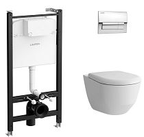 Laufen Pro ZRU9307715 Комплект: Унитаз, Инсталляция, Кнопка смыва