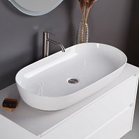 BelBagno BB1349 Раковина накладная керамическая 81х41 см, белая