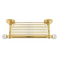 Migliore ML.CRS-60.215.DO CRISTALIA Полка-решётка L43хH6,5хP14.5 cm, золото,SWAROVSKI