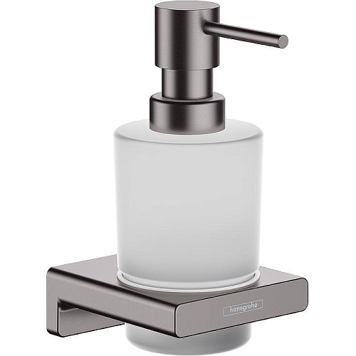 Hansgrohe 41745340 AddStoris Дозатор для жидкого мыла шлифованный черный хром купить в интернет-магазине Сквирел