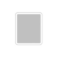 Belbagno SPC-MAR-500-600-LED-BTN Marino Зеркало с подсветкой, 50х60 см