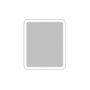 Belbagno SPC-MAR-500-600-LED-BTN Marino Зеркало с подсветкой, 50х60 см