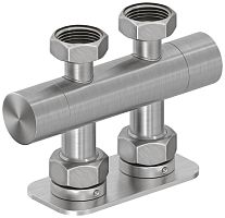 Сунержа 071-1419-3434 Вентиль 2х3/4" прямой скрытый-скрытый EU50, сатин