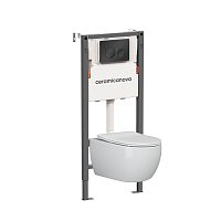 Ceramica Nova  CN3001_121001MB Комплект: Унитаз, Инсталляция, Кнопка смыва