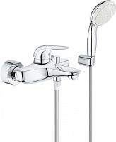 Grohe 2372930A Eurostyle Solid Смеситель для ванны, с душевым набором, хром