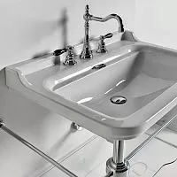 Kerasan 4142K1bi/cr*3 Waldorf Раковина керамическая 100х55 см, белая