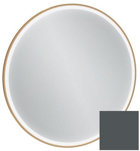 Jacob Delafon EB1290-S17 ODEON RIVE GAUCHE Зеркало 90 см, с подсветкой, рама серый антрацит сатин купить  в интернет-магазине Сквирел
