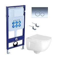 Aquatek Дива SET AQUATEK ДИВА-018 4в1 Инсталляция с подвесным унитазом