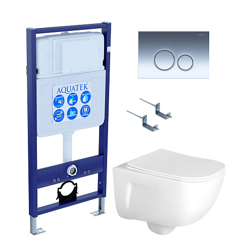 Aquatek Дива SET AQUATEK ДИВА-018 4в1 Инсталляция с подвесным унитазом