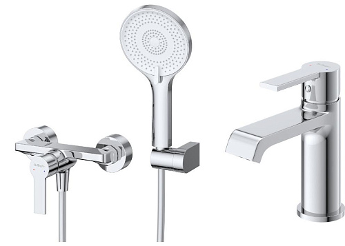 BelBagno Aurora AURORA-ESDM/LVM-CRM Комплект смесителей BelBagno Aurora AURORA-ESDM/LVM-CRM Комплект смесителей