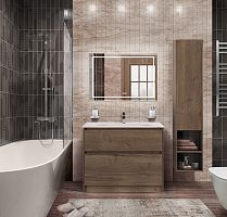 BelBagno KRAFT-1000-2C-PIA-RT База под раковину 100х46 см, напольная, Rovere Tabacco (дуб табачный) купить  в интернет-магазине Сквирел