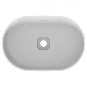 Ideal Standard T360401 Strada II Oval Vessel Раковина накладная 60х40 см, без отверстия под смеситель, Euro White (евробелый)