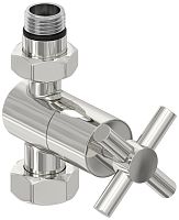 Сунержа 00-1409-1234 Вентиль прямой, (крест) G 1/2" НР х G 3/4" НГ, без покрытия