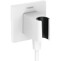 Hansgrohe 26889700 FixFit Porter Шланговое подключение с держателем для душа, матовый белый