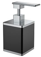 Диспенсер квадратный Boheme 10969-B-CR черный-хром купить  в интернет-магазине Сквирел