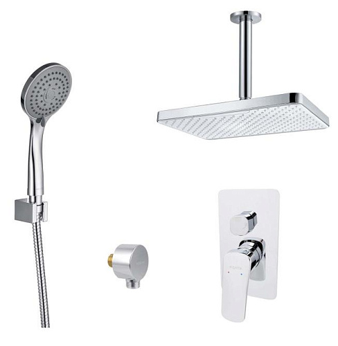 Aquatek AQ1073CR Вега Комплект для ванной Set 4 в 1 (AQ1046CR + AQ2071CR + AQ2454CR + AQ2010CR), хром