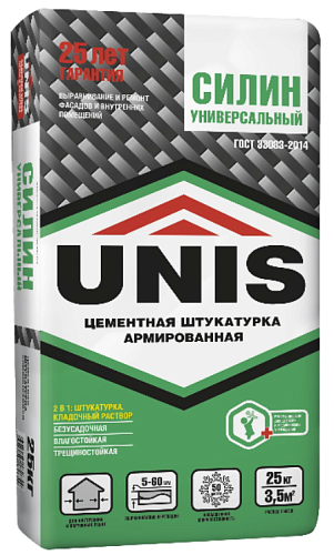 UNIS Силин 25 кг Штукатурка